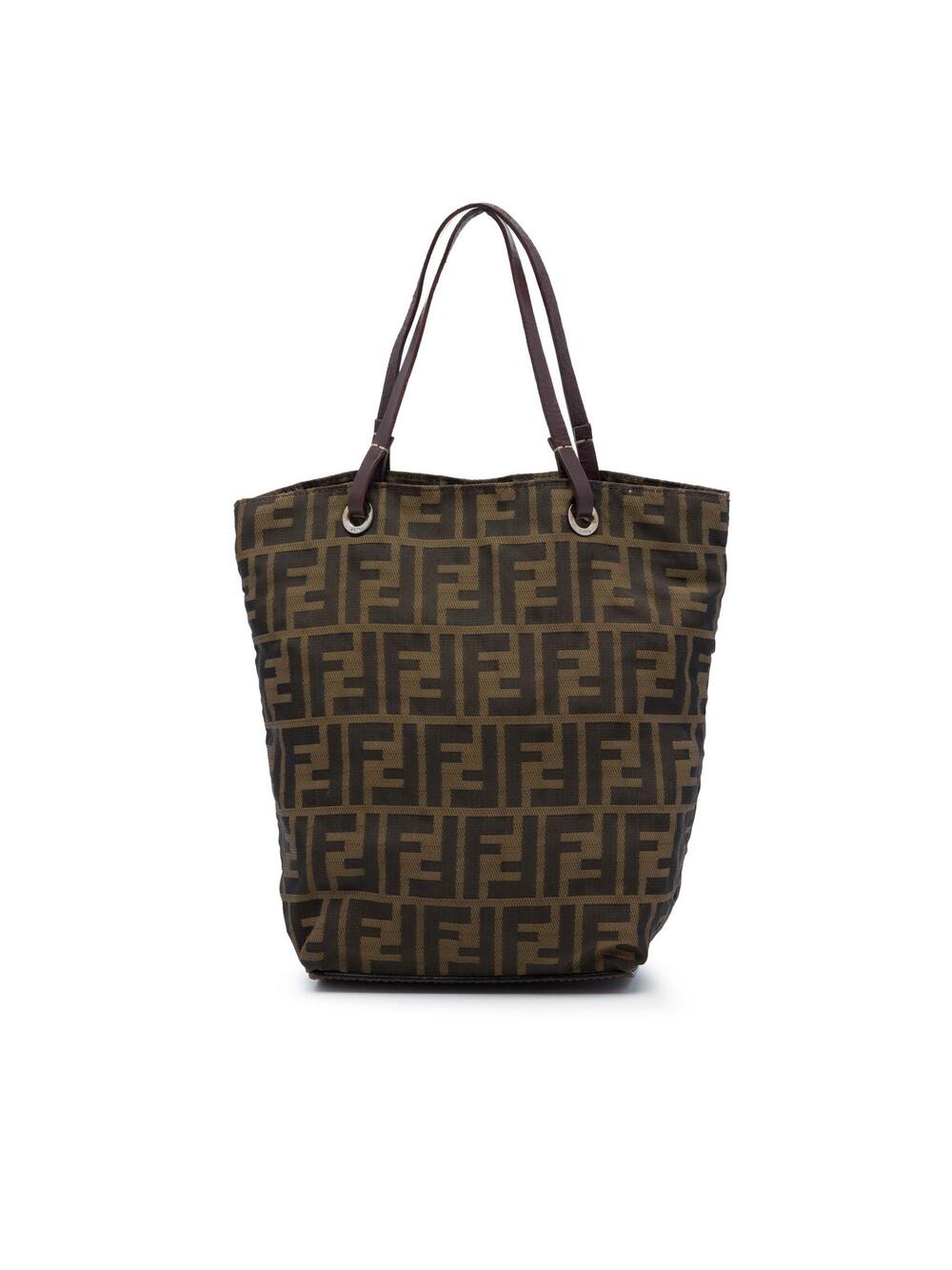 Fendi Zucca Canvas Tote Pre-Loved Brown #349404F54B